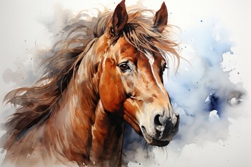  horse in winter