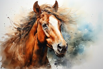  horse in winter