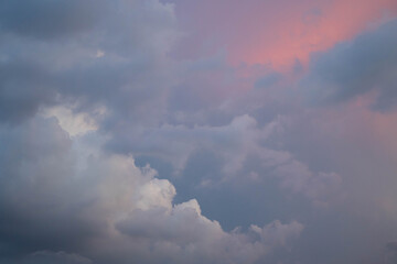 Wall Mural - white cloud and pastel sky background. strange cloud and sky.