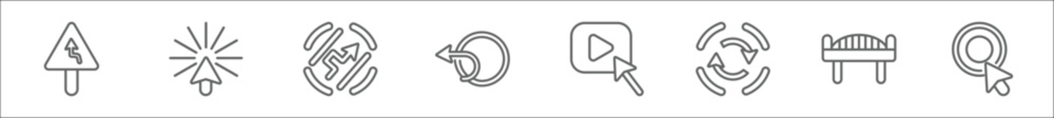 Poster - outline set of user interface line icons. linear vector icons such as brightness, eliminar, , open box, rocket launch, subtraction,