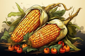 Poster - corn on a cob