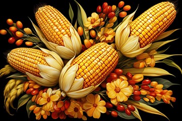 Sticker - corn on the cob