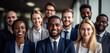 © Malambo/Peopleimages - AI - Portrait of a group of business people professionals smiling. Teamwork and colleagues