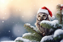Christmas Owl In The Wild