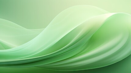  a green abstract background with a wavy design on the top of it.  generative ai