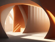 © DESIGN HUT - Contrast warm and cold shades create an ambiguous illusion of a 3D structure