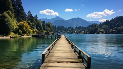 Poster - lake in the mountains