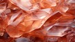 A vibrant sea of peach and orange abstract crystals, swirling with untamed energy and wild emotion