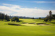 Sunny Golf Course with Grass and Sand Traps - Sports and Leisure