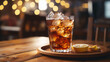 glass of cola with ice glass, drink, cola, ice, cold, soda, beverage, cocktail, alcohol, isolated, liquid, whiskey, cool, food, refreshment, white, object, brown, coke, tea, bar, fresh, rum, lemon
