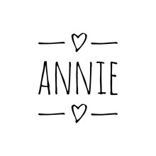 ''Annie'' Word Illustration