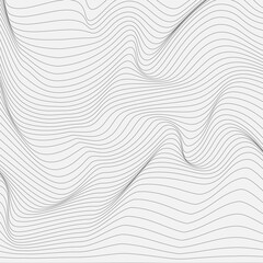 Wall Mural - Relief black and white background with optical illusion of distortion.