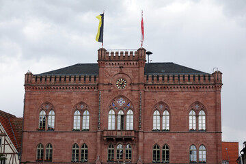 Canvas Print - Rathaus in Tauberbischofsheim