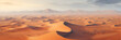 A Wide Aerial Shot of the Vast Sand Dunes of the Sahara Desert