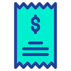 Poster - Lineal color Dollar Statement icon