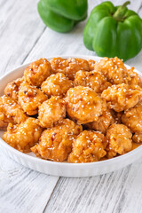 Poster - Bowl of orange chicken