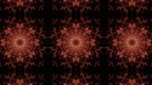 Yellow Abstract Background Animation With Black, Kaleidoscope