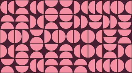 Poster - Geometry minimalistic bauhaus pattern. Vector abstract contemporary multicolored trendy texture