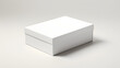 white cardboard box mockup on a white background