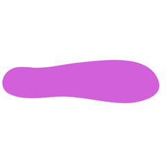 Sticker - Long blob shape