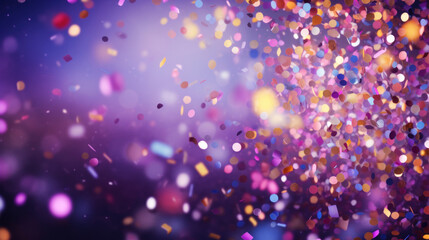 Poster - Celebration and colorful confetti party abstract background