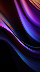 Poster - Abstract background with dark purple soft waves