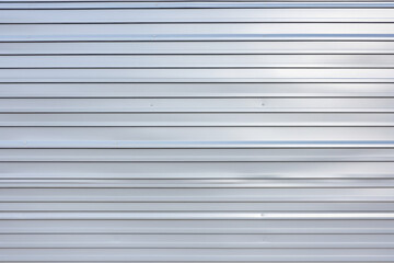 Sticker - Wall texture of exterior white plastic siding, thin slats, surface material