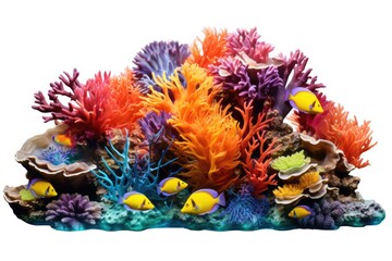 Wall Mural - Magnificent underwater seascape in the Maldives, teeming with marine life.