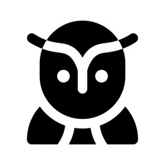 Poster - owl glyph icon