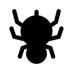 Poster - spider glyph icon