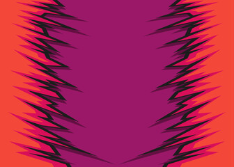 Poster - Abstract background with jagged spike pattern and with some copy space area