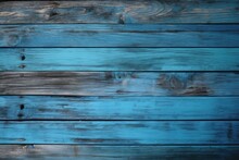Blue Wooden Background Horizontal Composition Wood