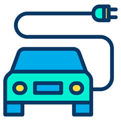 Sticker - Lineal color car Charge icon