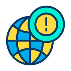 Sticker - Lineal color Global Info icon