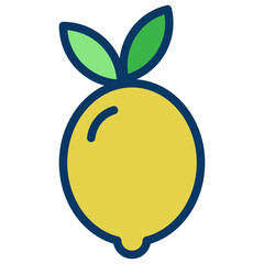 Wall Mural - Lineal color Lemon icon