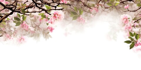 Wall Mural - The beautiful cherry blossom background can be used as a background for greetings, invitations, wallpapers, posters, etc