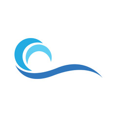 Fototapete - wave splash swoosh logo vector. swoosh template