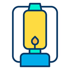 Poster - Lineal color Lantern icon