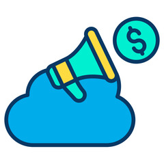 Sticker - Lineal color Cloud icon