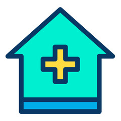 Poster - Lineal color Medicine Clinic icon