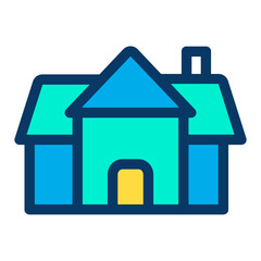 Sticker - Lineal color House icon