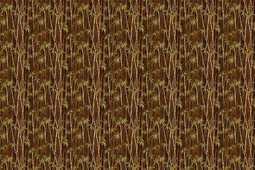 Wall Mural - bamboo tree brown beige seamless pattern wallpaper