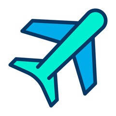 Sticker - Lineal color Flight icon