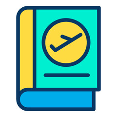 Sticker - Lineal color Travel Book icon