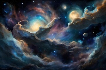 Wall Mural - space of space