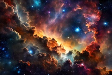 Wall Mural - lights of space