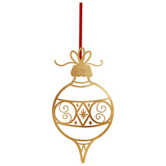 Wall Mural - Luxurious Christmas Ornament