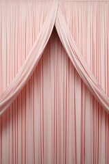 Wall Mural - A pink curtain with a white background, AI