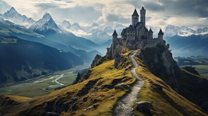 Canvas Print - swiss mountains in the mountains