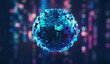 © Cheport - An abstract disco ball with glowing elements and streaks